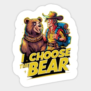 Adventurer's Choice: I Choose the Bear Graphic Sticker